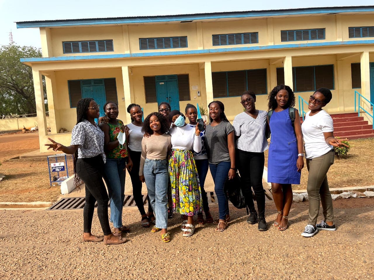 A team picture from our visit to Accra girls